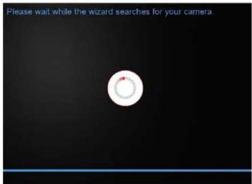 Please wait while the wizard searches for your camera.