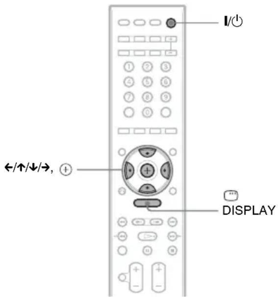I/O. ←/↑/↓/→, +. DISPLAY.