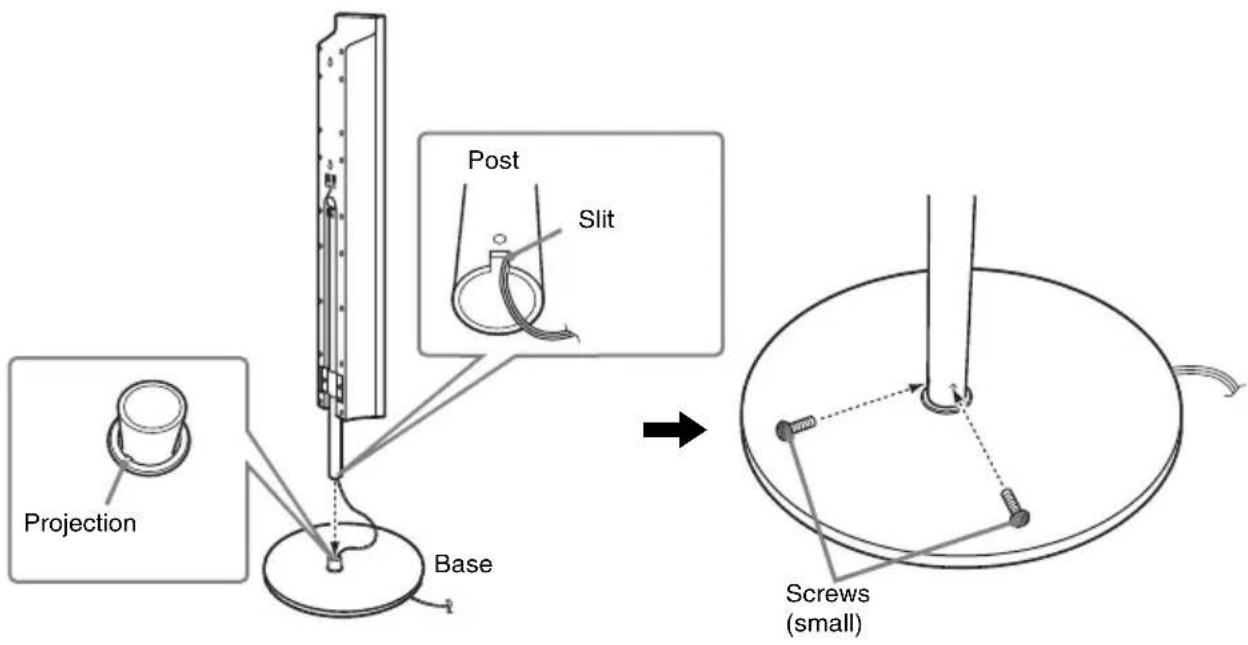 Projection Base Post Slit Screws (small)