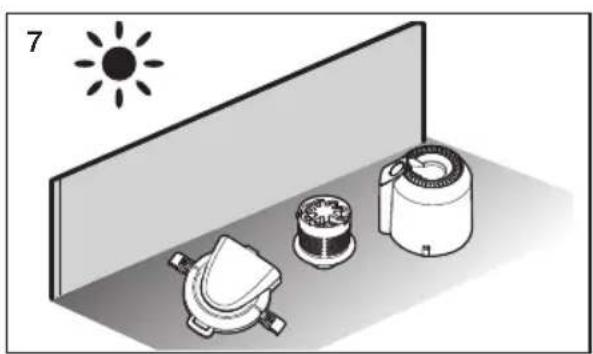 Illustration of three electronic components with a sun icon above, no text or symbols present.