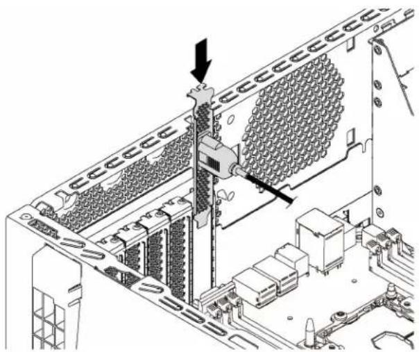 LENOVO ThinkSystem ST550 - Install the serial port module - 4