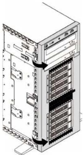 LENOVO ThinkSystem ST550 - Remove the front bezel - 3