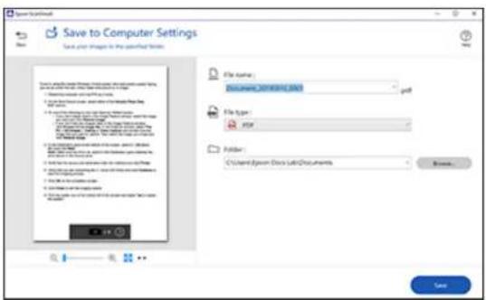 Save to Computer Settings Save your image in the specified format File Name: Document 2018-03-04 pdf File Type: View Folder: C:\Users\Ops\Doc\Lab\Documents Browse... Save