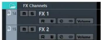 STEINBERG Cubase Elements 9.5 - FX Channel Tracks - 1
