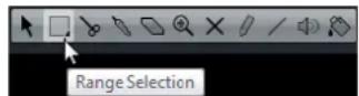 STEINBERG Cubase Elements 9.5 - Creating a Selection Range - 1