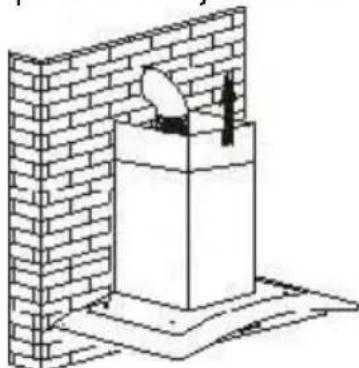 Isometric line drawing of a brick wall with a small object on top, no text or symbols present