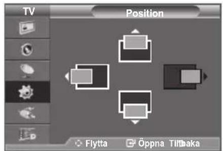 TV Position Flytta Öppna Tillbaka