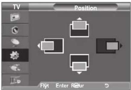 TV Position Flyt Enter Retur