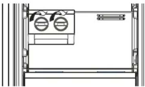 Architectural line drawing of a two-story building facade with windows and doorways (no text or symbols)