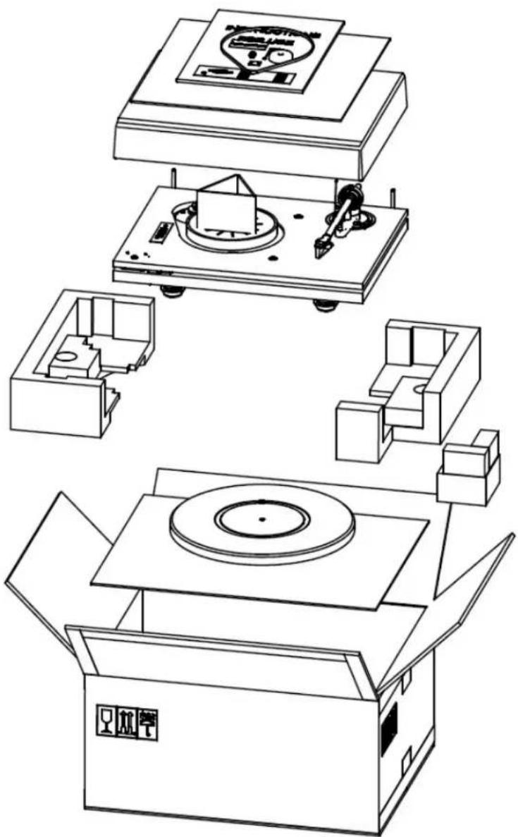 Technical line drawing of a mechanical device with multiple views and components (no text or symbols)