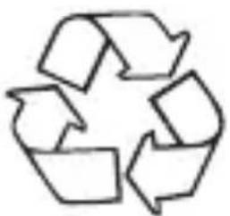 Simple line drawing of a recycling symbol (three chasing arrows) with no text or labels