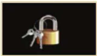 Close-up of a metallic padlock with metal keys on a black background (no text or symbols)