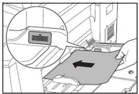 Diagram showing a hand inserting a card into a device, with an inset magnified view highlighting the card's internal structure.