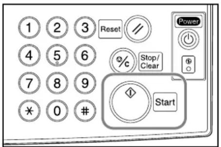 1 2 3 Reset 4 5 6 7 8 9 * 0 # % Stop/ Clear Start Power