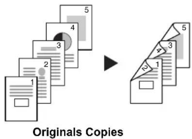 5 4 3 2 1 Originals Copies 5 3 2 1
