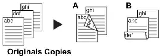 ghi def abc Originals Copies A ghi def abc def B ghi def