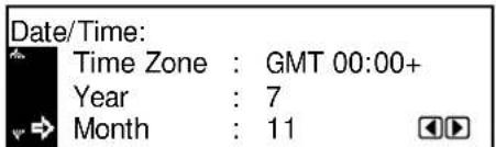 Date/Time: Time Zone : GMT 00:00+ Year : 7 Month : 11
