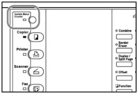 System Manual Counter Copier Printer Scanner Fax Combine Border Erase Duplex / Split Page Offset Function
