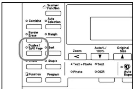 Scanner Function Combine Auto Selection Border Erase Margin Duplex / Split Page Sort Staple Function Program Zoom Auto% / 100% Original Size Text + Photo Text Photo OCR Auto Expo