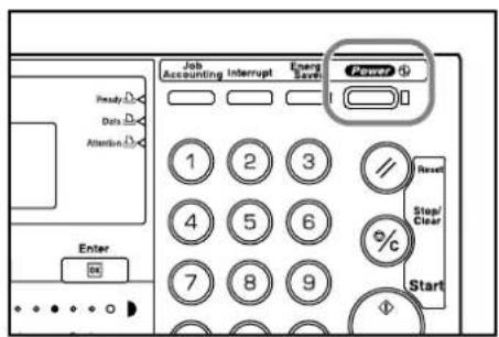 Job Accounting Interrupt Enarg Service Ready Data Attention Power + 1 2 3 4 5 6 7 8 9 Enter Reset Stop/ Clear %c Start