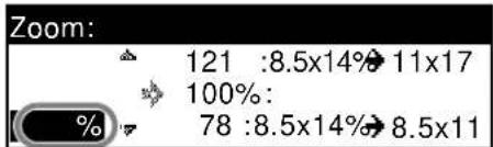 Zoom: 121 :8.5x14% 11x17 100%: 78 :8.5x14% 8.5x11