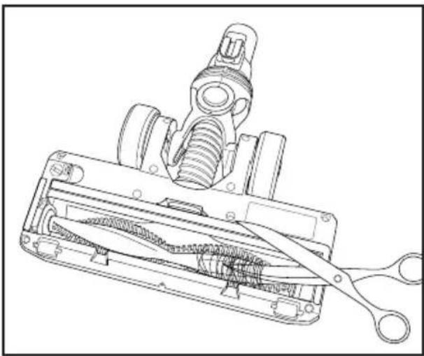 Simplicity S65D - Cleaning the Brushroll - 3