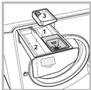 Technical diagram of a device with labeled components, showing a housing and cable assembly.