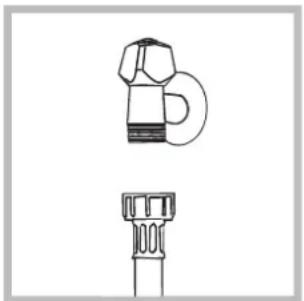 HOTPOINT AQD970F 69 - Connecting the water inlet hose - 2