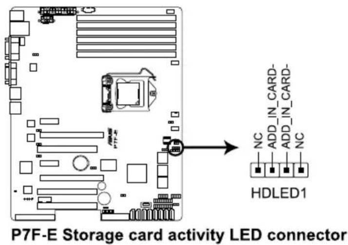ASUS TS300-E6/PS4 - 硬盘读写动作指示灯连接排针 (4-pin HDLED1) - 1