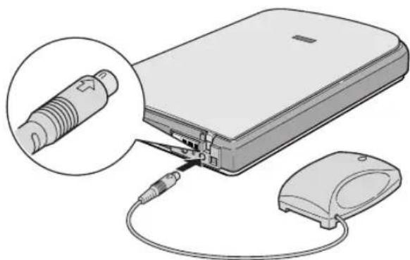 Diagram of a computer setup with an attached USB cable, showing internal components and connection to a hard drive (no text or symbols present).