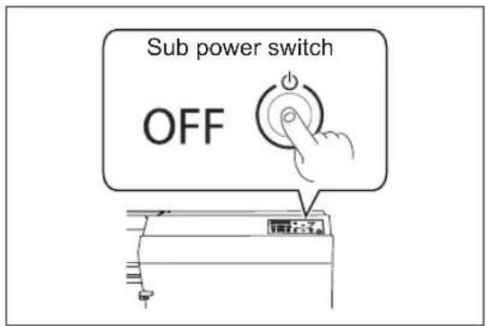 Sub power switch OFF
