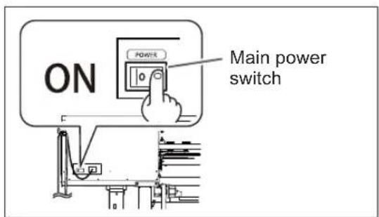 ON POWERS Main power switch