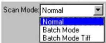 Scan Mode: Normal Normal Batch Mode Batch Mode Tiff