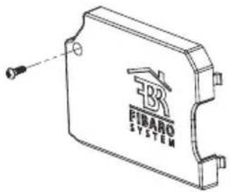 Technical line drawing of a FIBARO SYSTEM component with no visible text or symbols