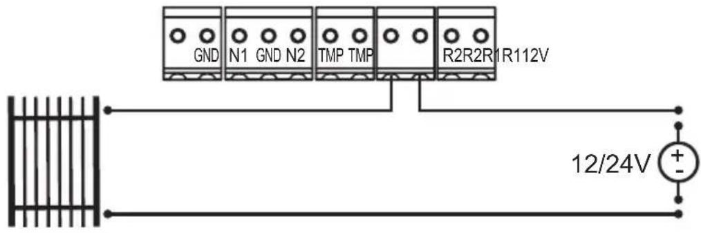 GND N1 GND N2 TMP TMP R2R2R1R112V 12/24V + -