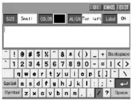 SIZE Sns.11 COLOR ALIGN Top left Label ON ! ! @ # $ ½ ^ & * ( ) _ + Backspace 1 2 3 4 5 6 7 8 9 0 - = | < > q w e r t y u i o p [ ] " \ Caps Led a s d f g h j k l : ; * Symbol z x c v b n m . / ? Space