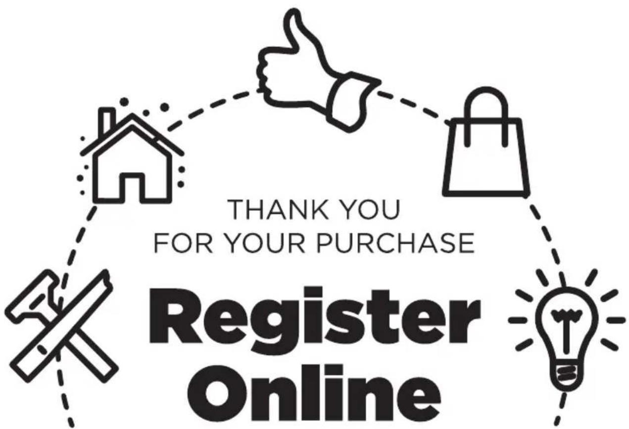 THANK YOU FOR YOUR PURCHASE Register Online
