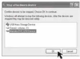 Stop a Hardware device Confirm devices to be stopped. Choose OK to continue. Windows will attempt to stop the following devices. After the devices are stopped they may be removed safely. USB Mass Storage Device Use dynamic volume - 13 Remove PC-USB Devices OK Cancel