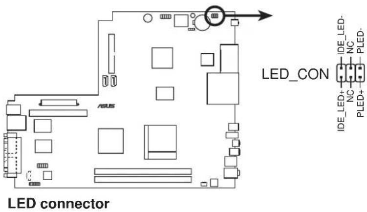 LED_CON IDE_LED+ NC PLED+ LIDCON ASUS IDE_LED- NC PLED+