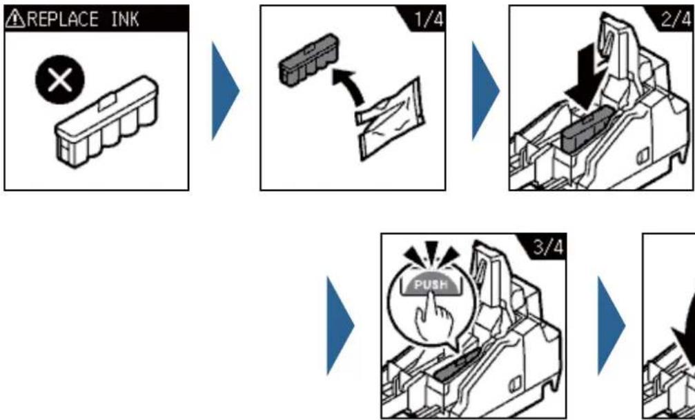 EPSON TM-S2000II-MJ - Replacing the Ink Cartridges - 1