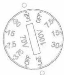 70V 100V OFF 7.5 15° 30° OFF 7.5 15° 30° OFF 7.5 15° OFF