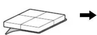 Simple 3D diagram of a grid-like object on a flat surface with an arrow pointing right (no text or symbols)