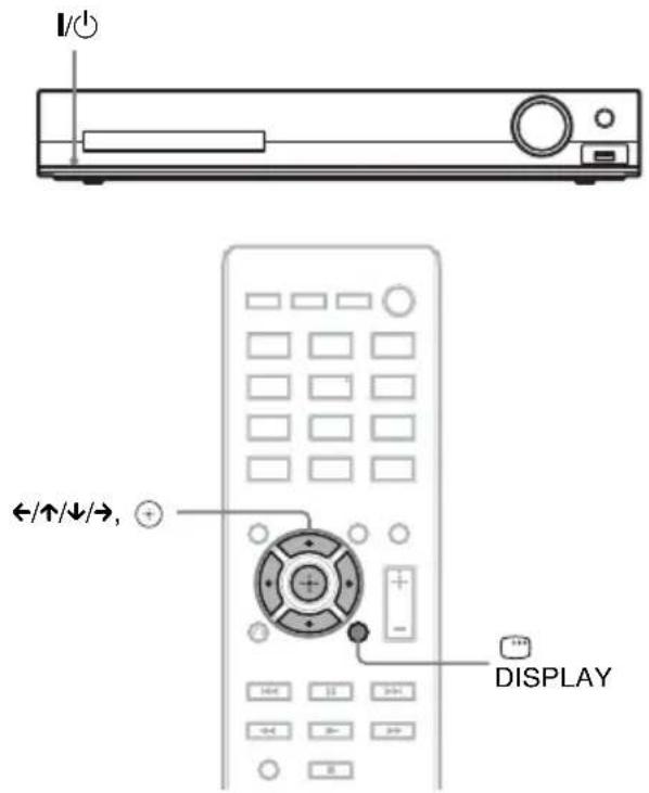 I/O ←/↑/↓/→, + DISPLAY