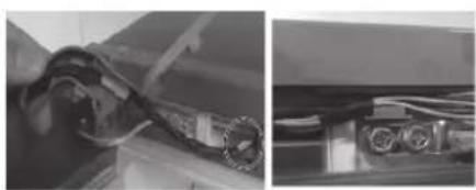 Close-up of electrical wiring and components, no visible text or symbols.