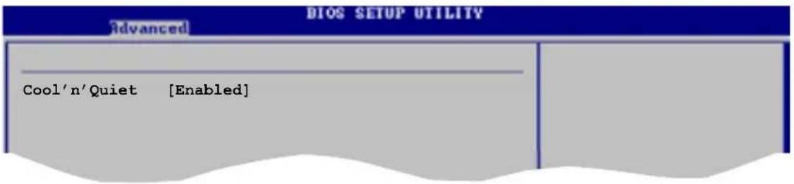 Advanced BIOS SETUP UTILITY Cool'n'Quiet [Enabled]