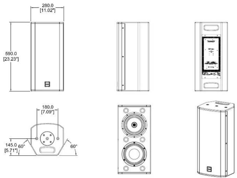 TANNOY VXP 8 - Dimensions - 13