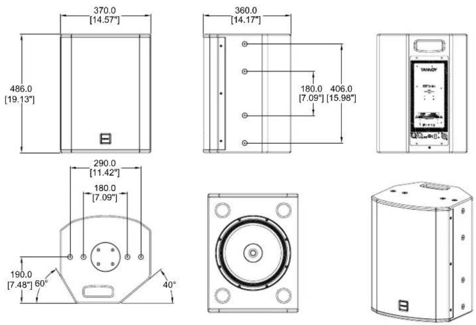 TANNOY VXP 8 - Dimensions - 15