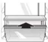 LG GBB60SWFFS - Refitting the Vegetable Drawer - 2