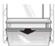 LG GBB60SWFFS - Removing the Vegetable Drawer - 1