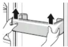 LG GBB60SWFFS - Removing the Fridge/Freezer Door Basket - 1